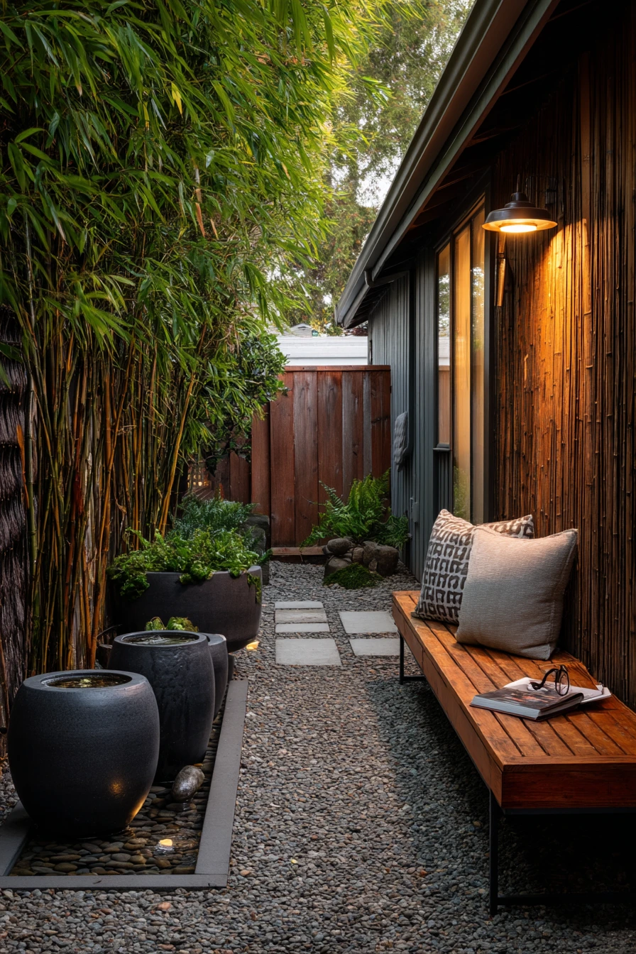 Minimal Side Patio For Quiet Evenings