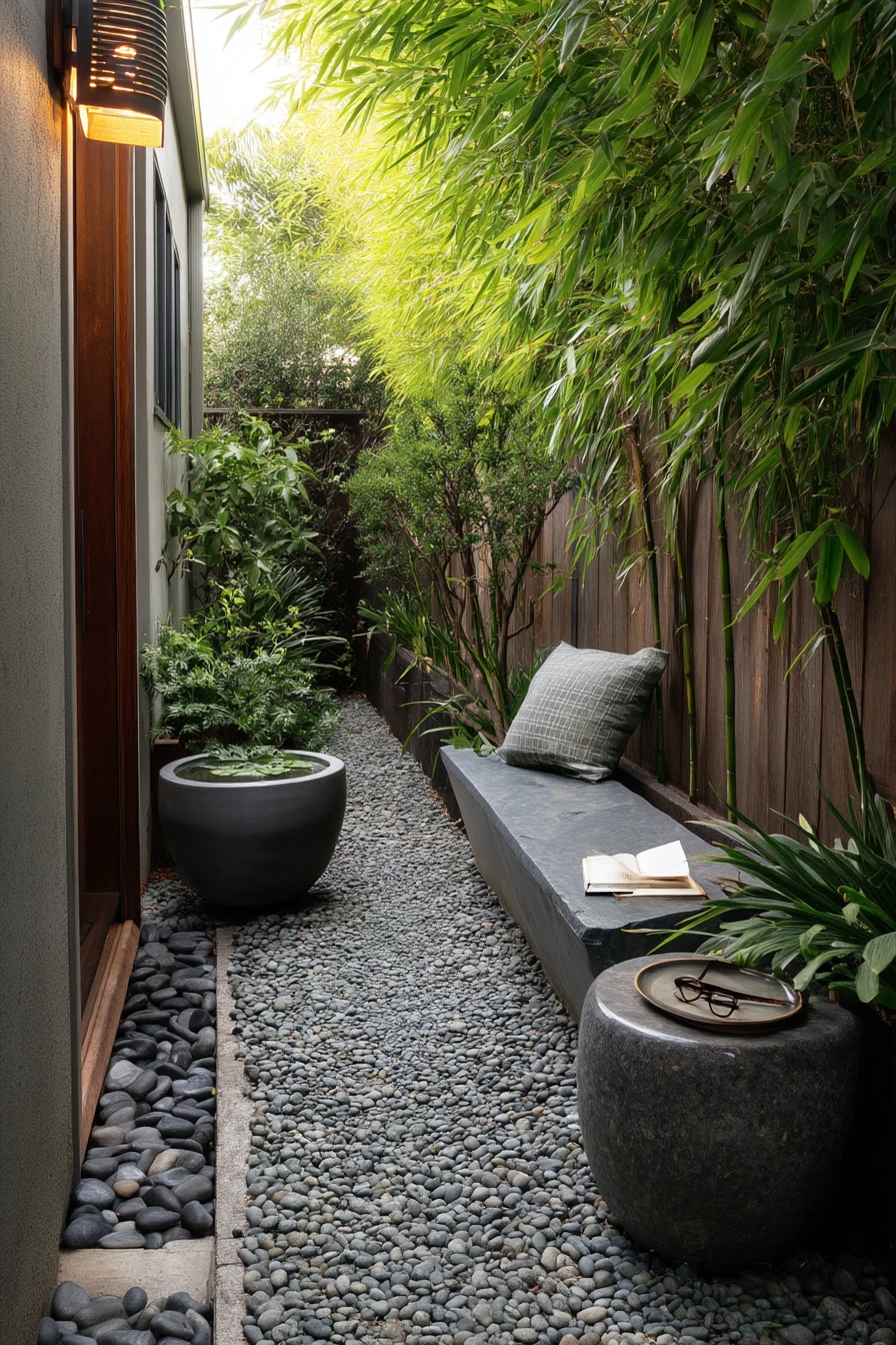 Minimal Side Patio For Quiet Evenings