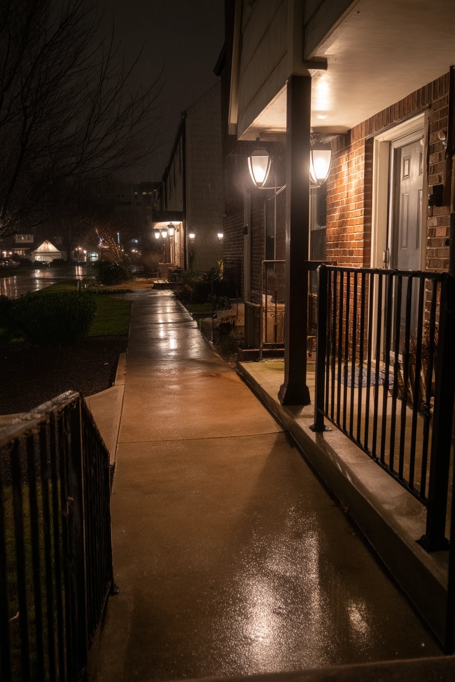 Rainy Day Walkway with Safe Grip