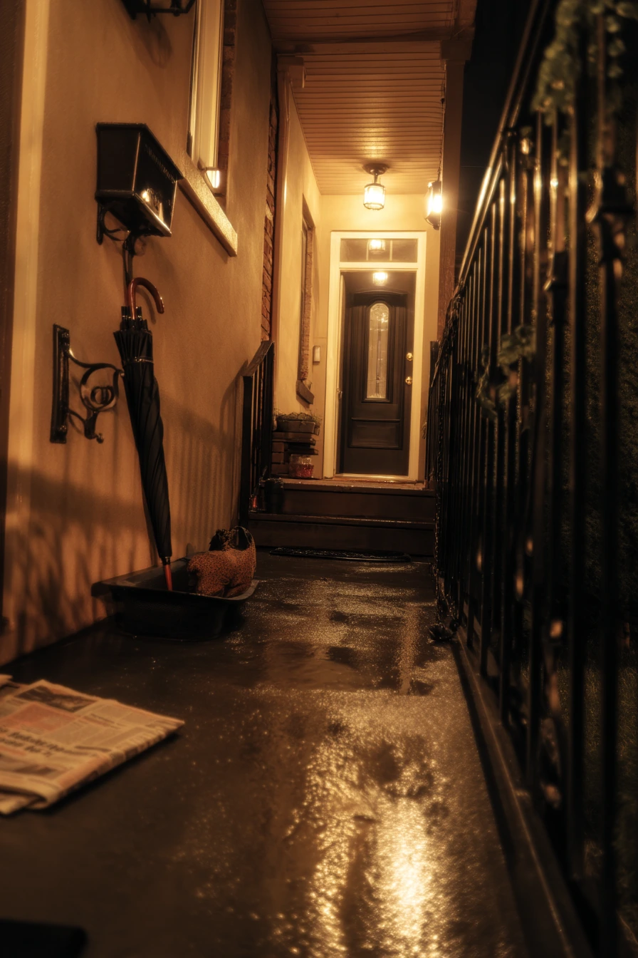 Rainy Day Walkway with Safe Grip