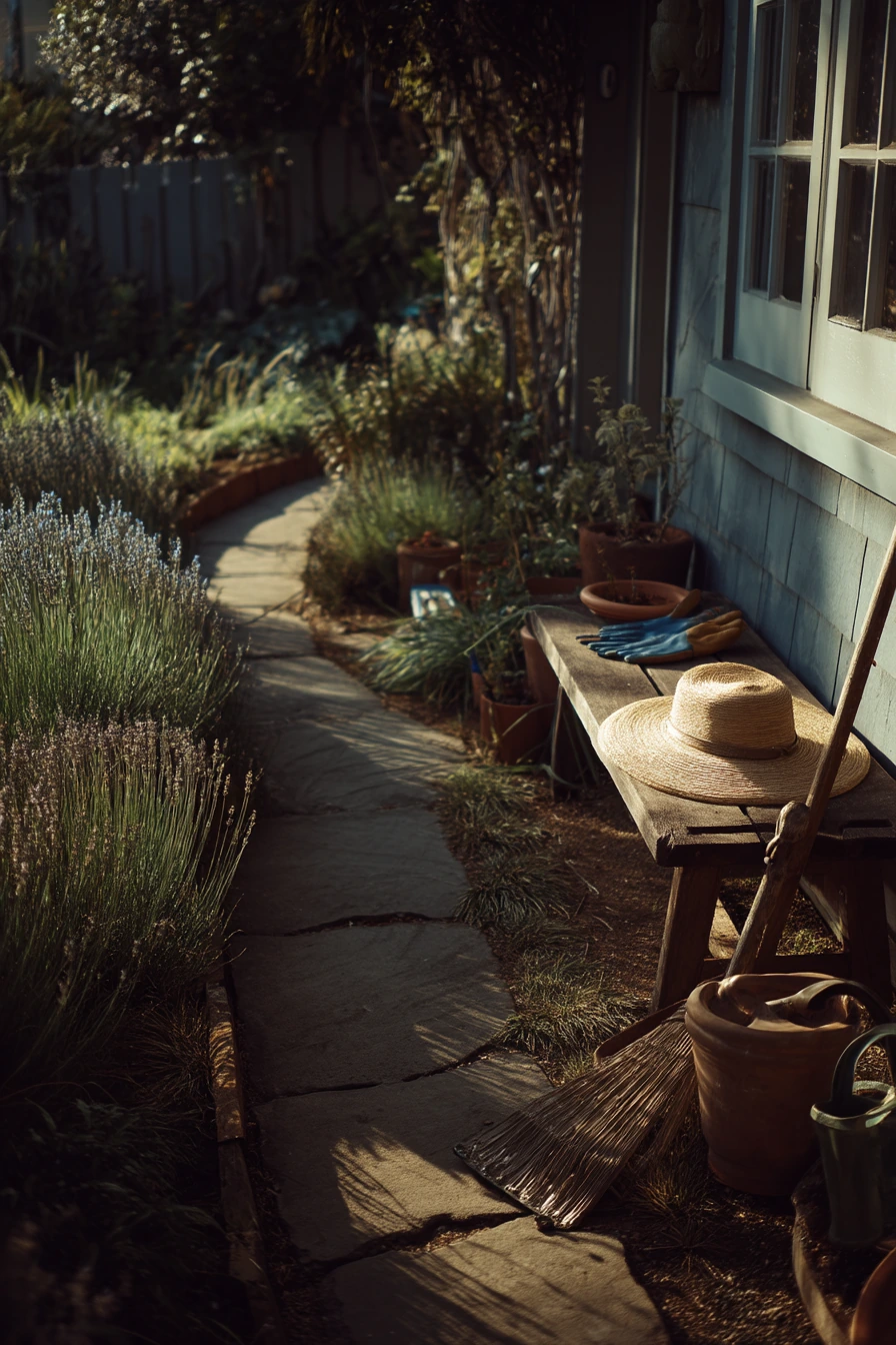 Front Garden Path with Native Plants