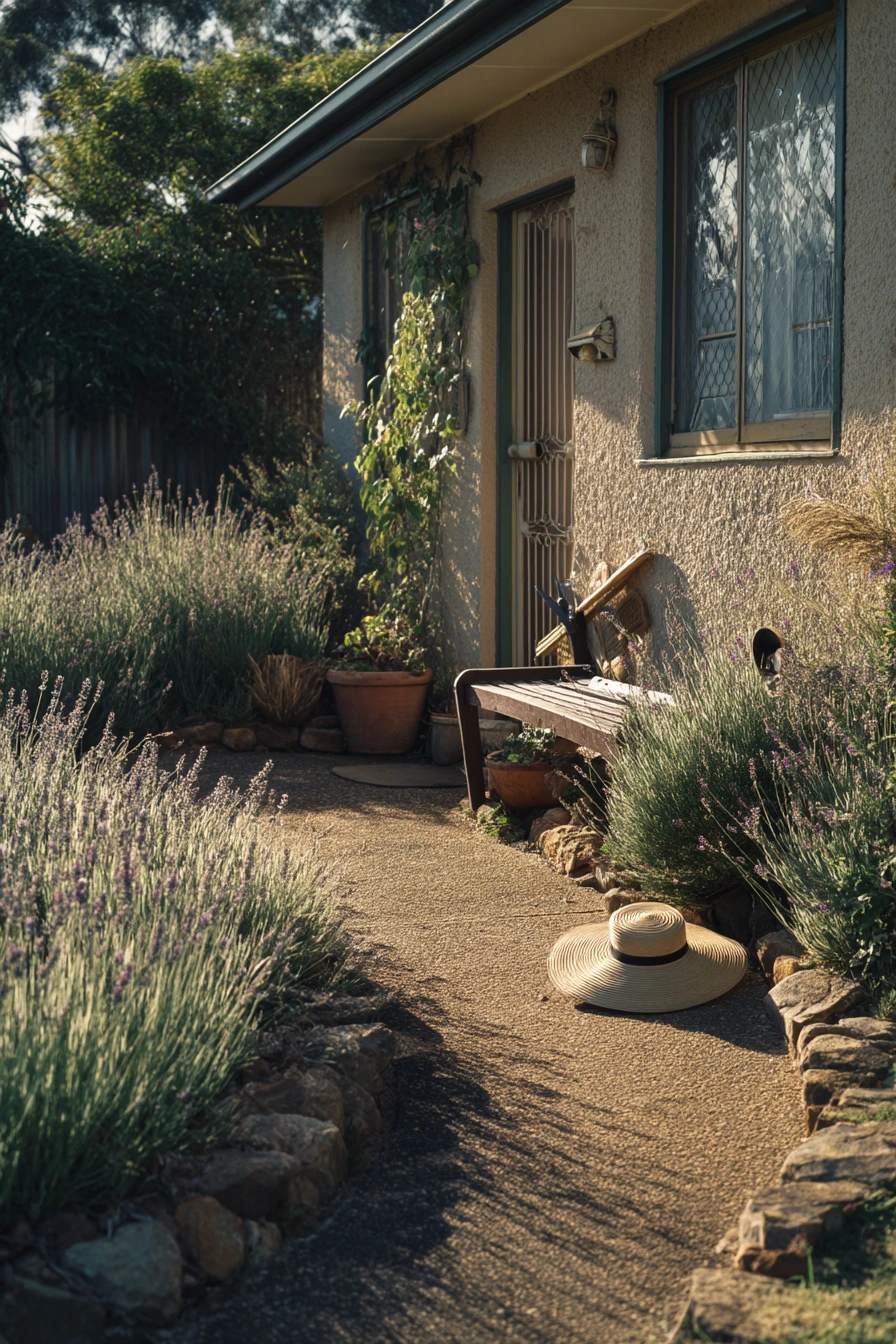Front Garden Path with Native Plants