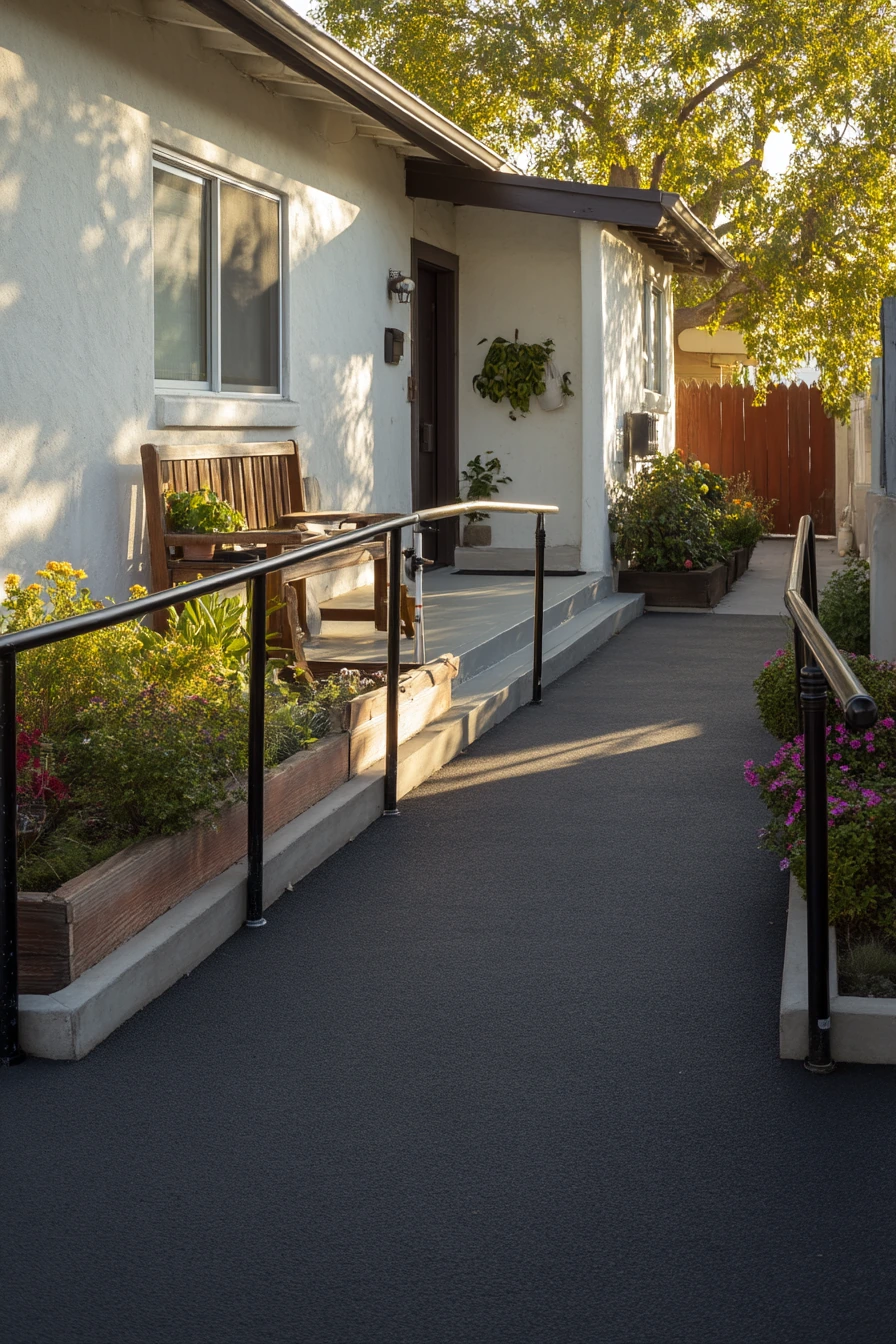 Accessible Walkway with Smooth Transitions