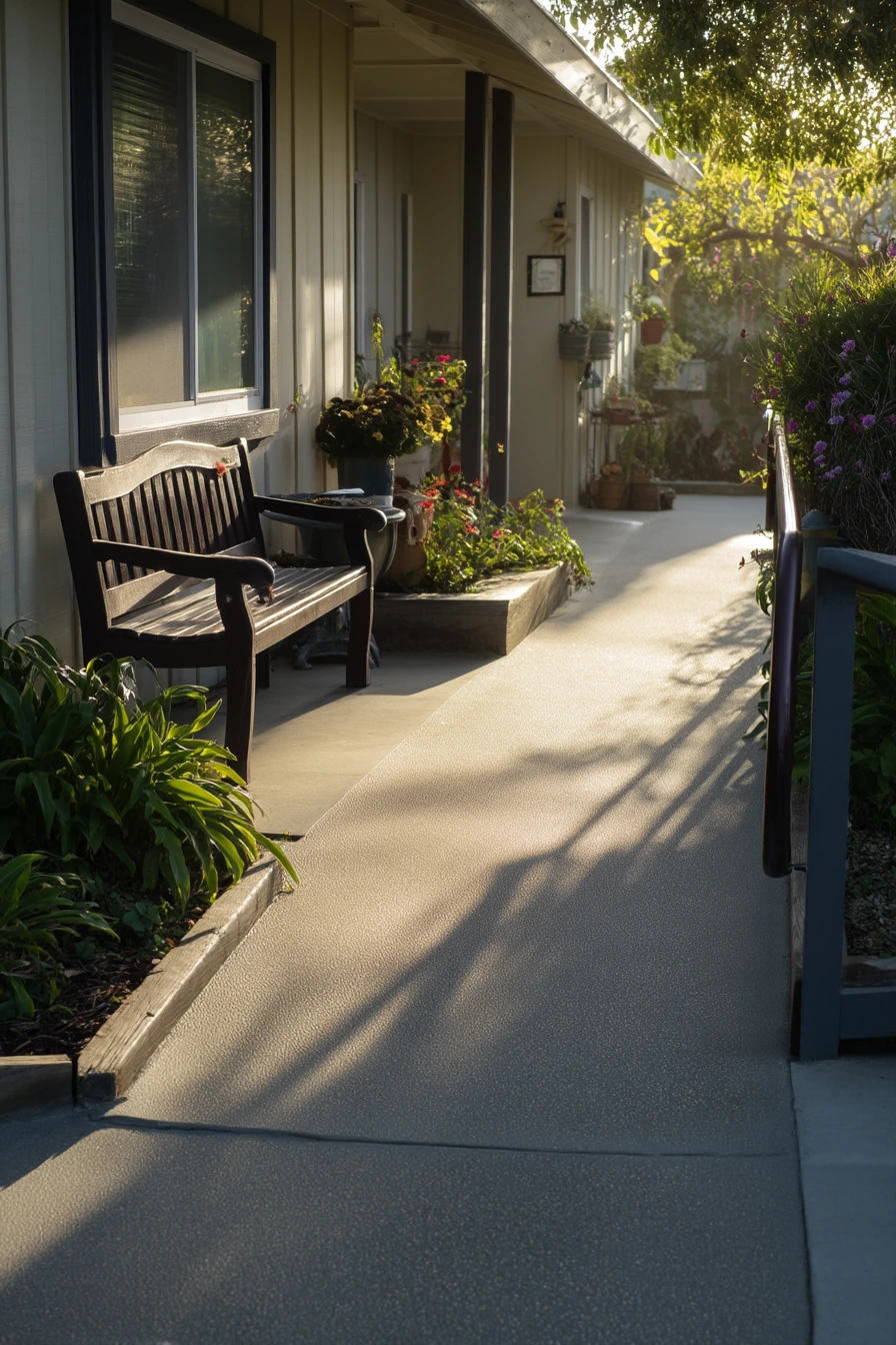 Accessible Walkway with Smooth Transitions