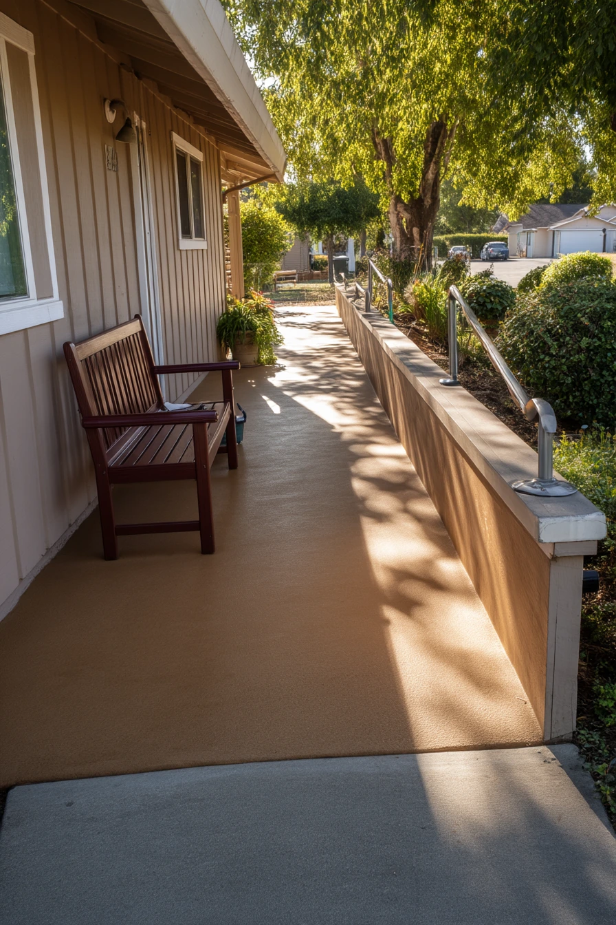 Accessible Walkway with Smooth Transitions