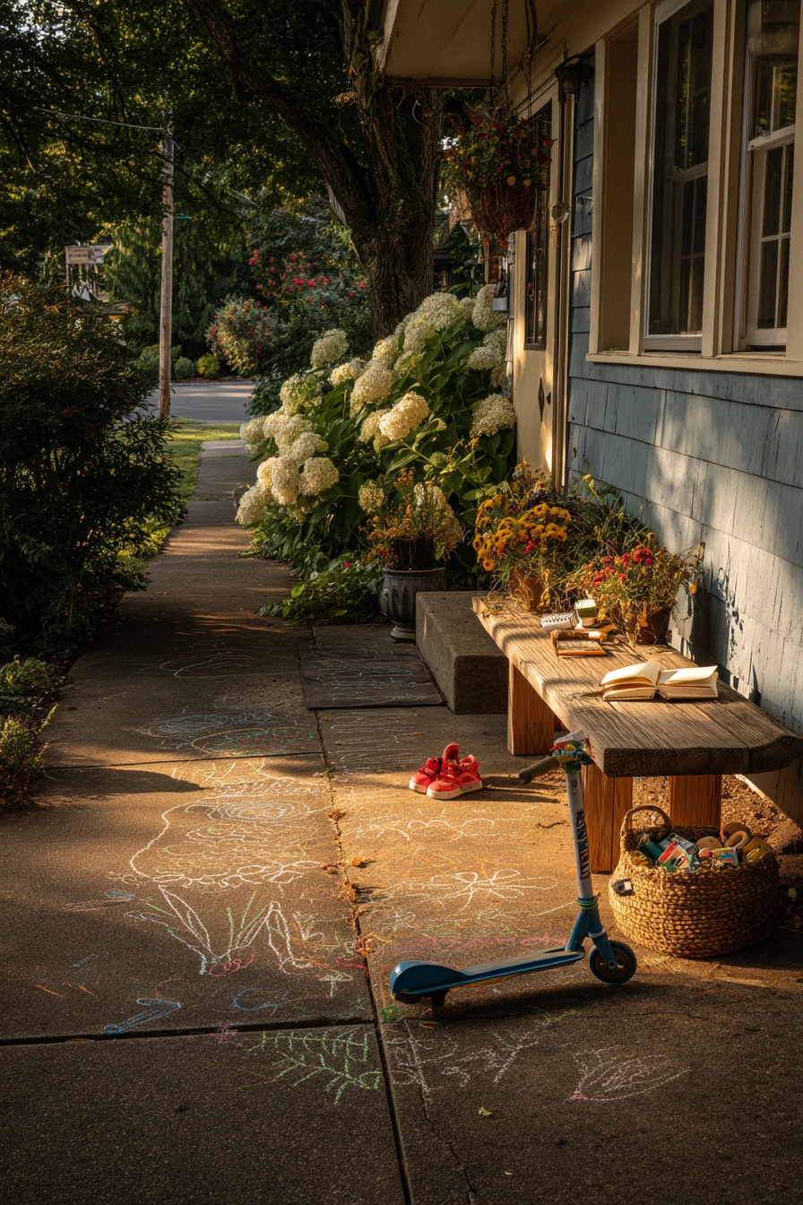 Family Entry with Playful Curb Appeal