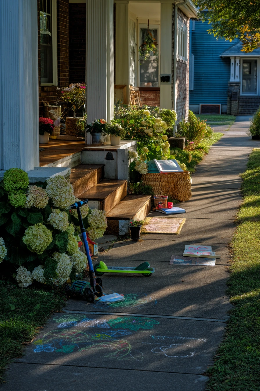 Family Entry with Playful Curb Appeal