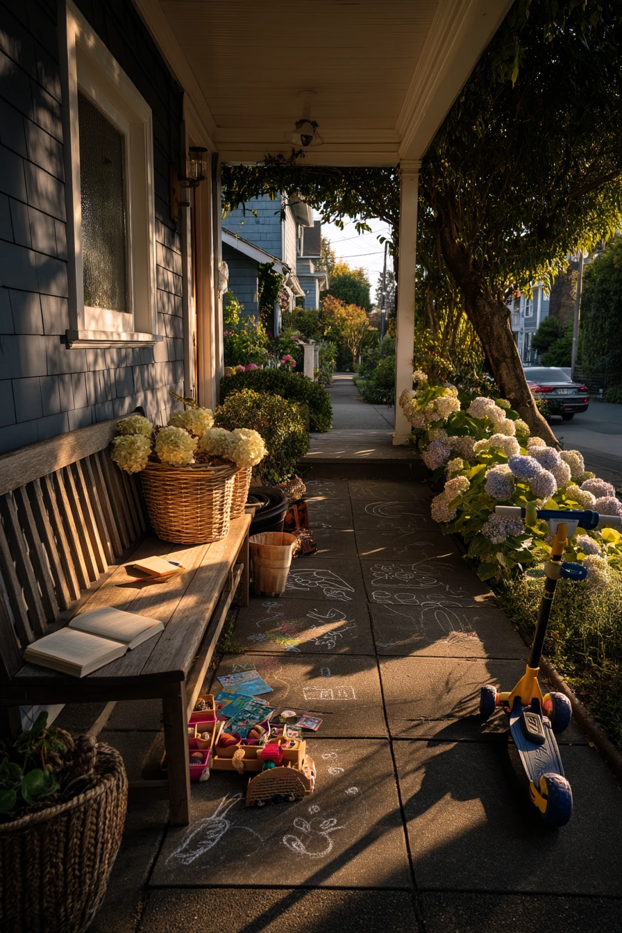 Family Entry with Playful Curb Appeal