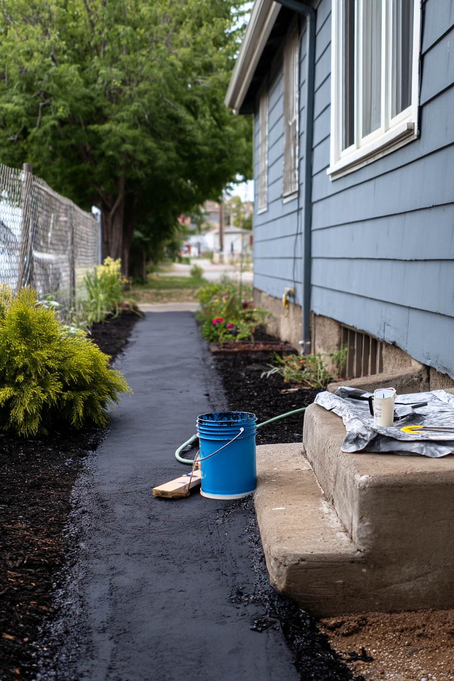 Weekend DIY Asphalt Walkway Refresh