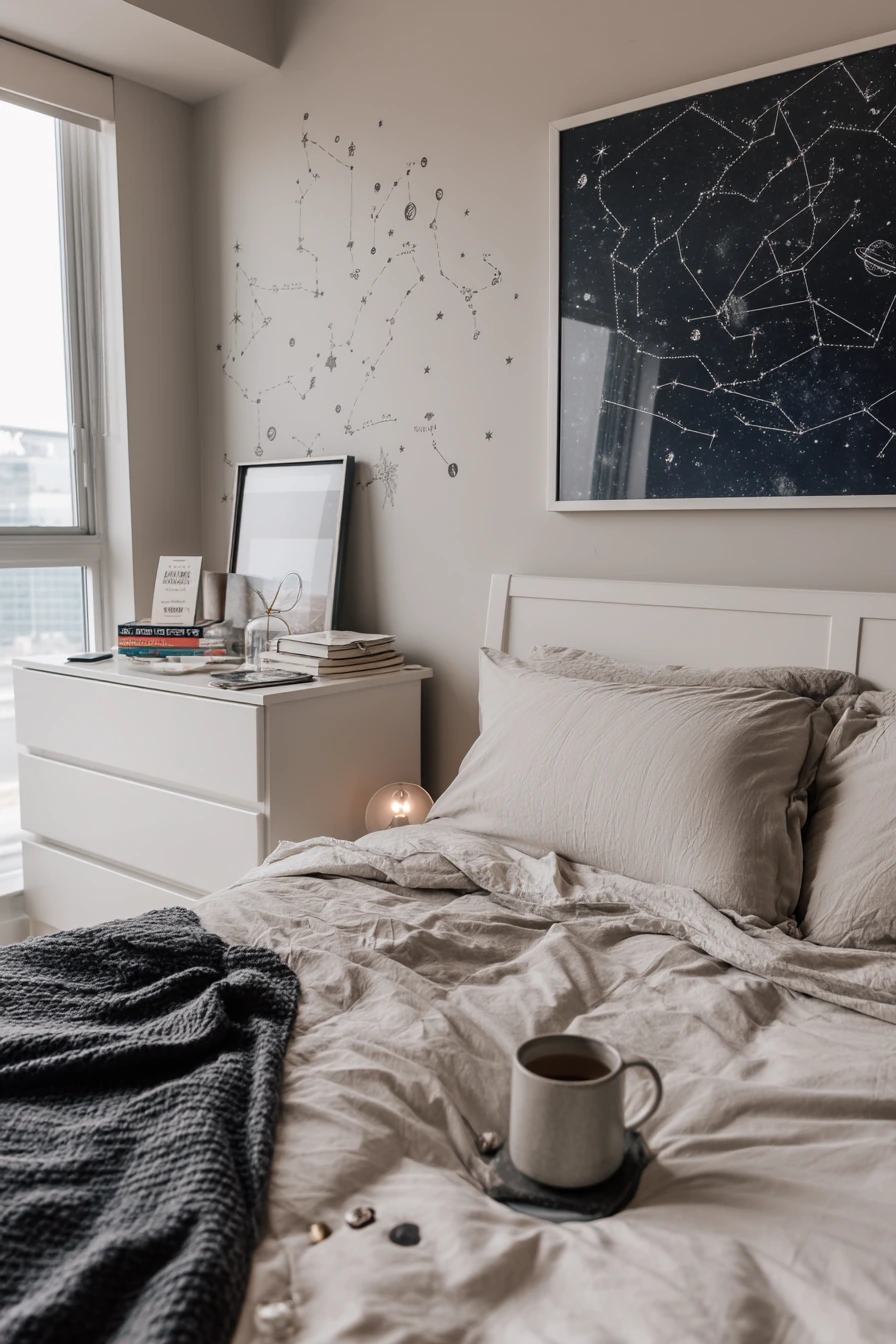 Renter-Friendly Space Theme with Removable Details