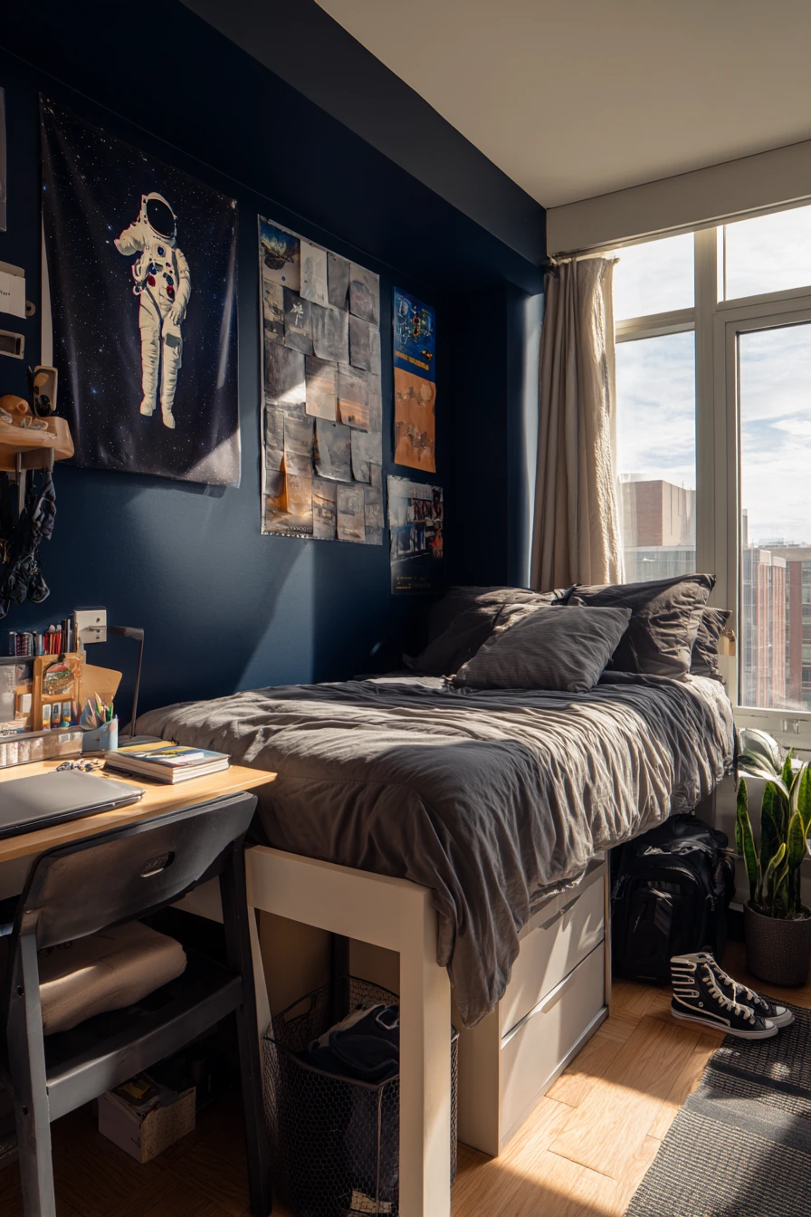 Small Apartment Astronaut Nook for a Teen