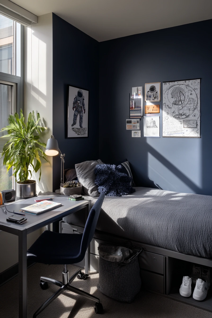 Small Apartment Astronaut Nook for a Teen