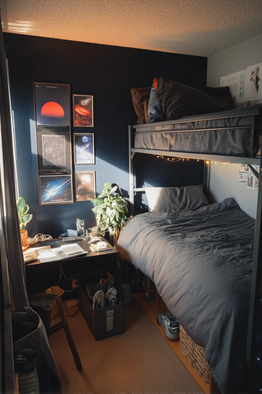 Small Apartment Astronaut Nook for a Teen