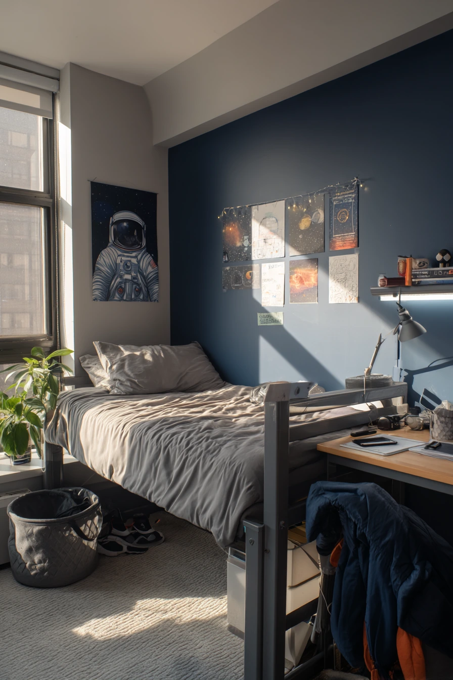 Small Apartment Astronaut Nook for a Teen
