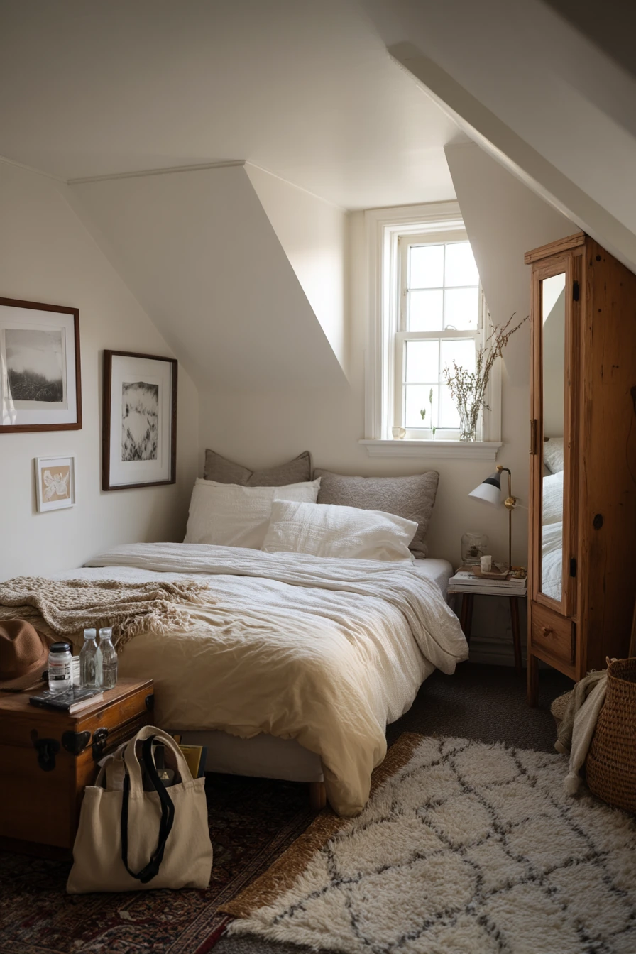 Renter-Friendly Attic Bedroom Makeover