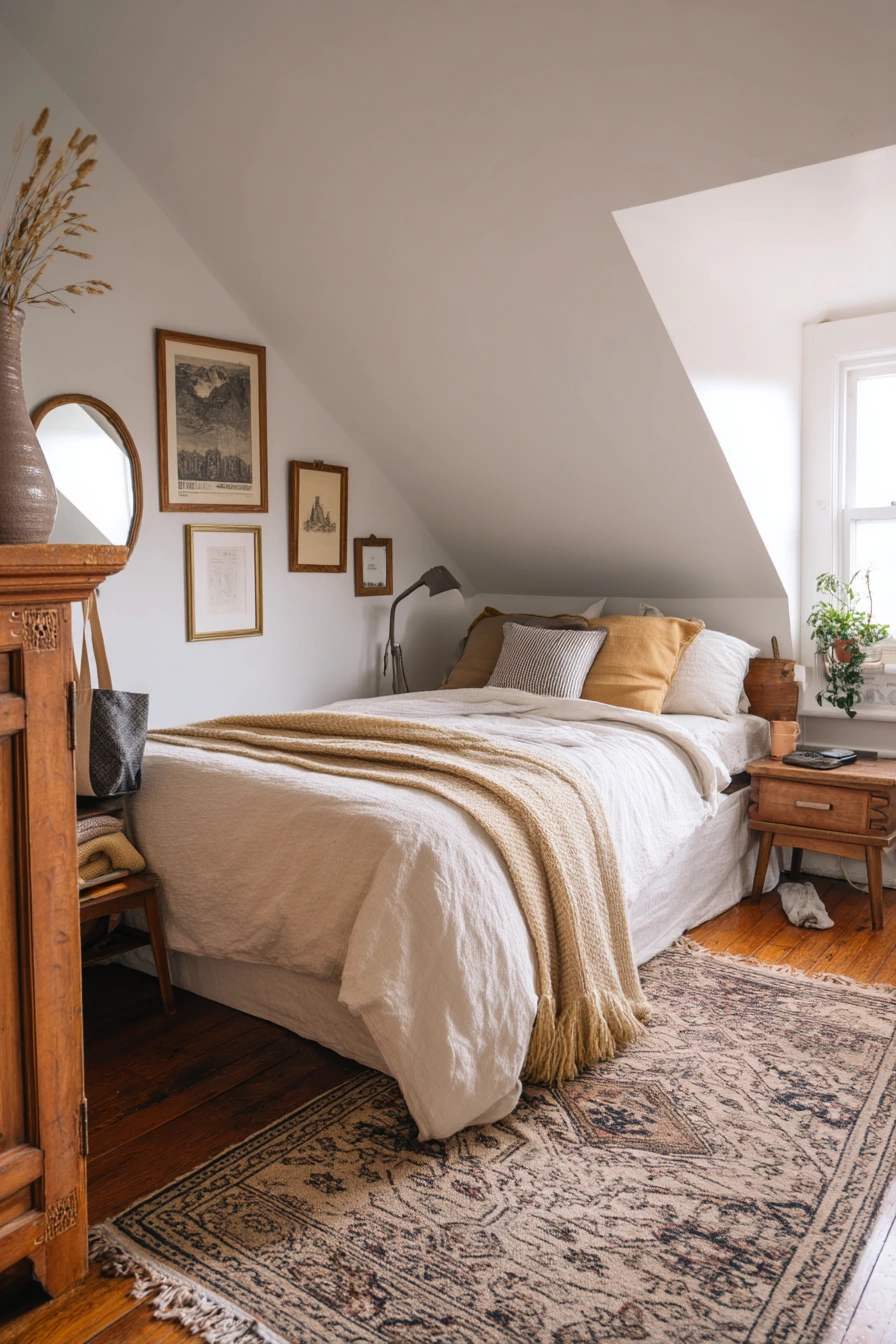 Renter-Friendly Attic Bedroom Makeover