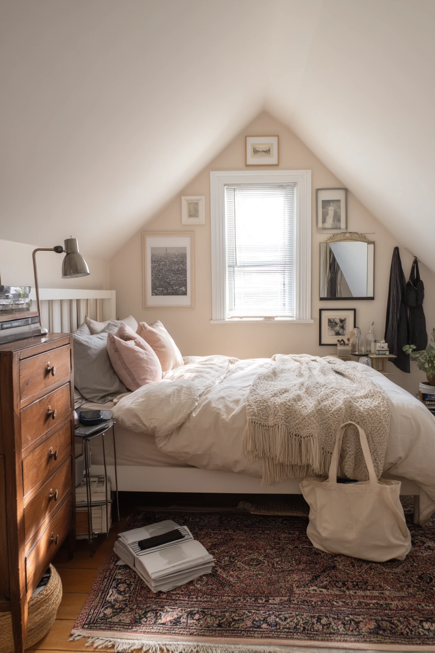 Renter-Friendly Attic Bedroom Makeover