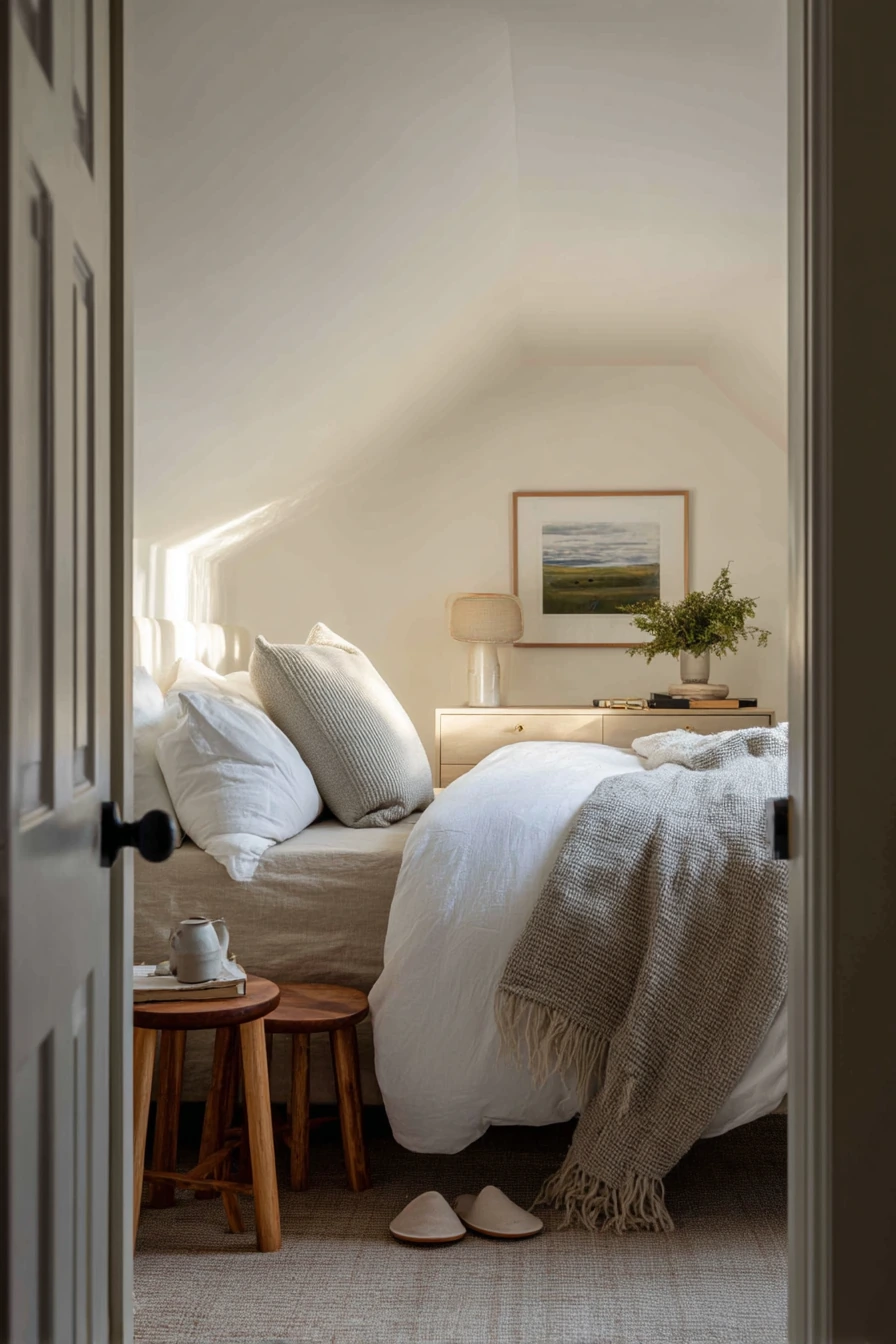 Cozy Guest Attic Bedroom
