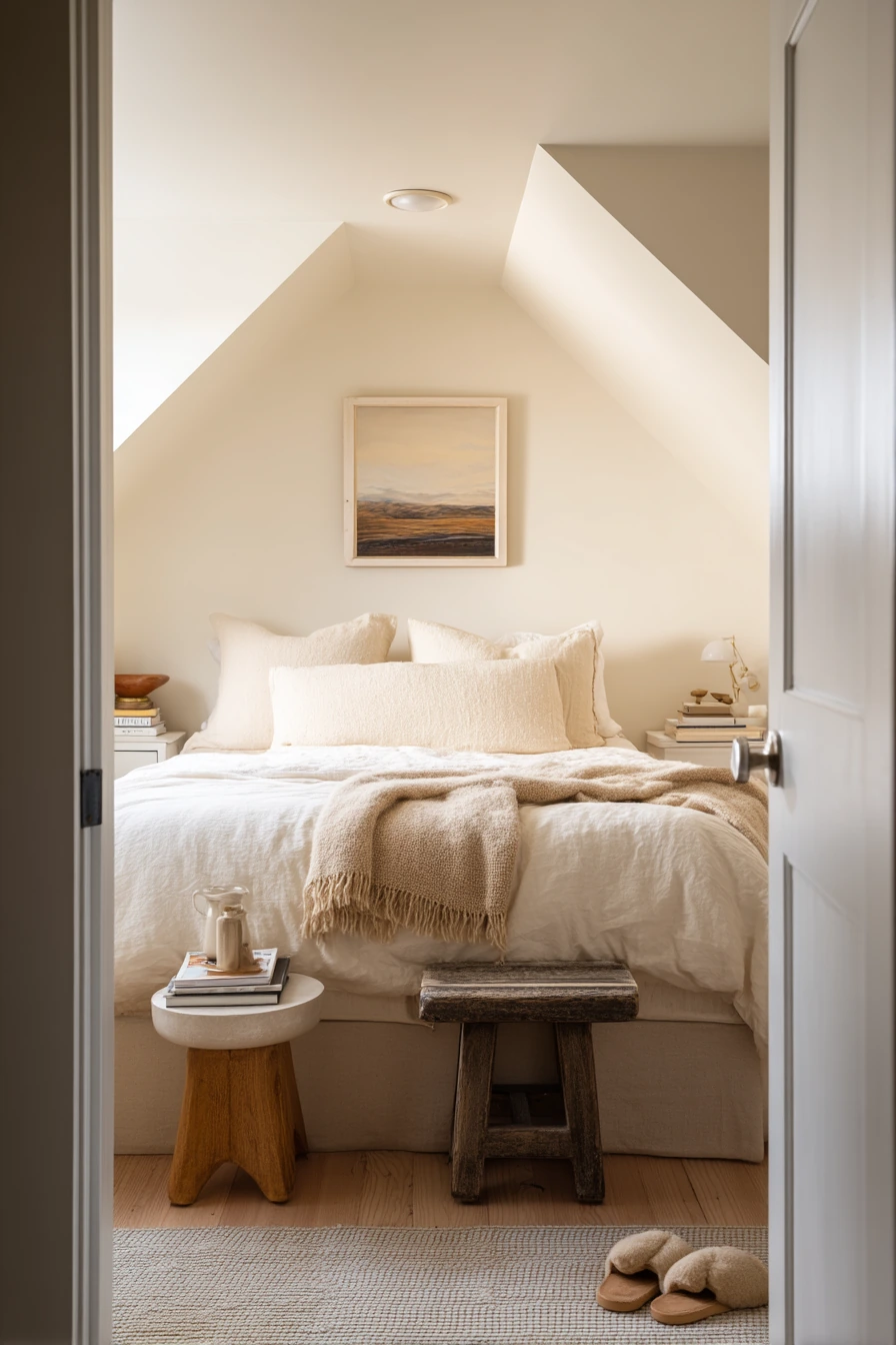 Cozy Guest Attic Bedroom