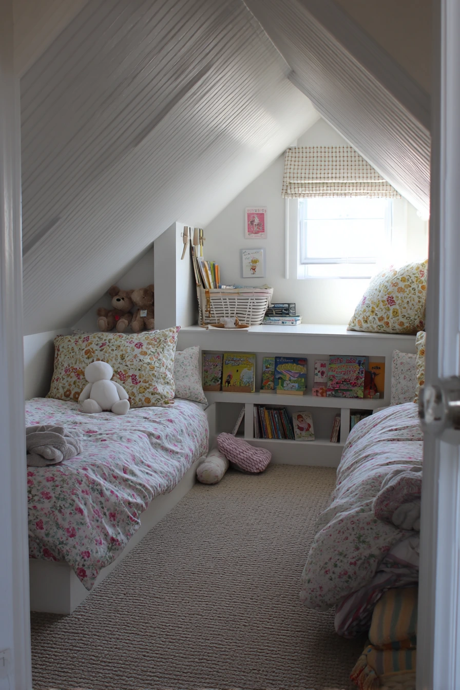 Kids’ Shared Attic Bedroom