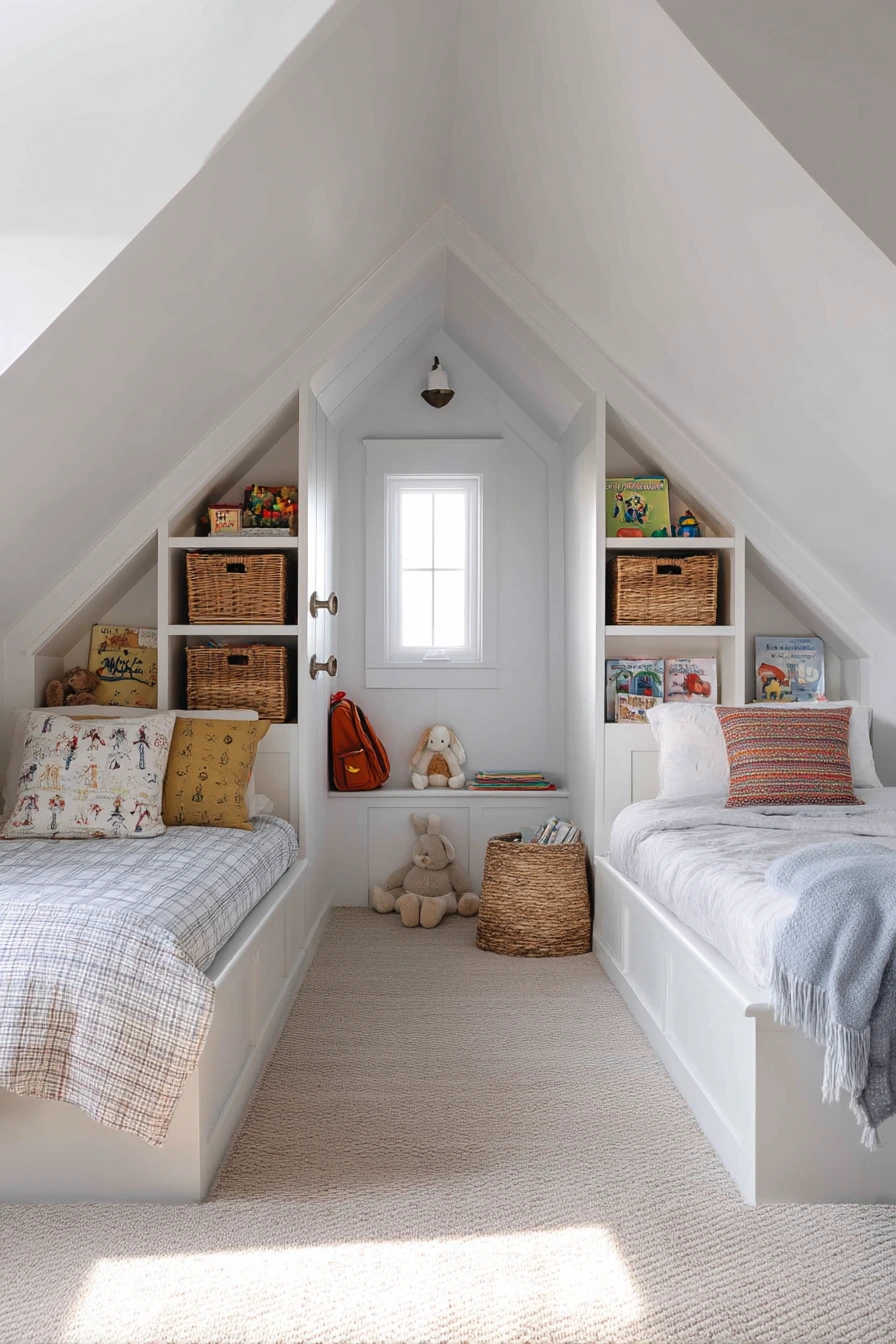 Kids’ Shared Attic Bedroom