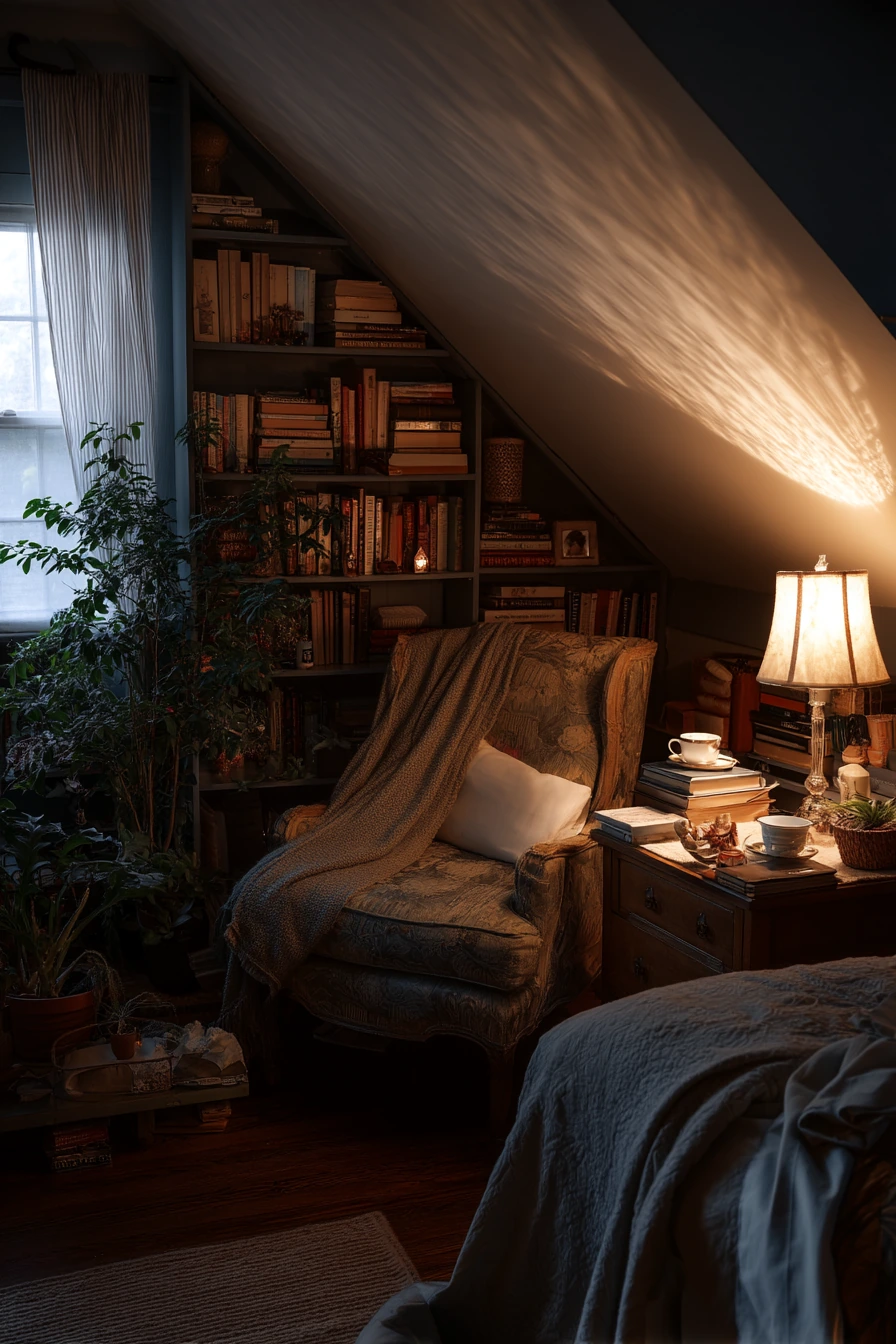 Quiet Reading Loft Bedroom