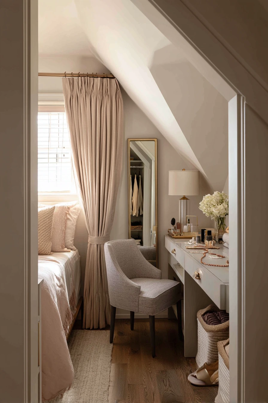 Attic Bedroom with Dressing Nook