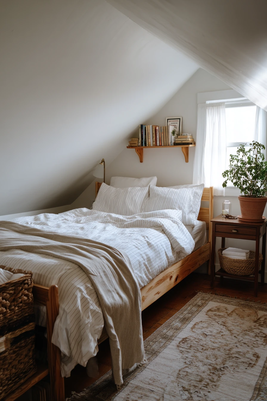 Budget Attic Bedroom Refresh