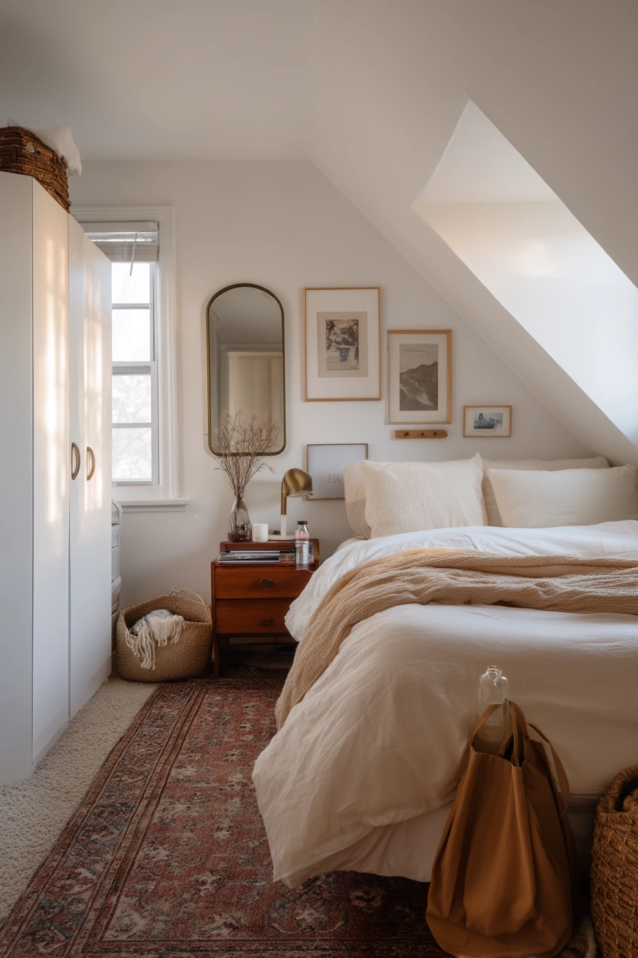 Renter-Friendly Attic Bedroom Makeover