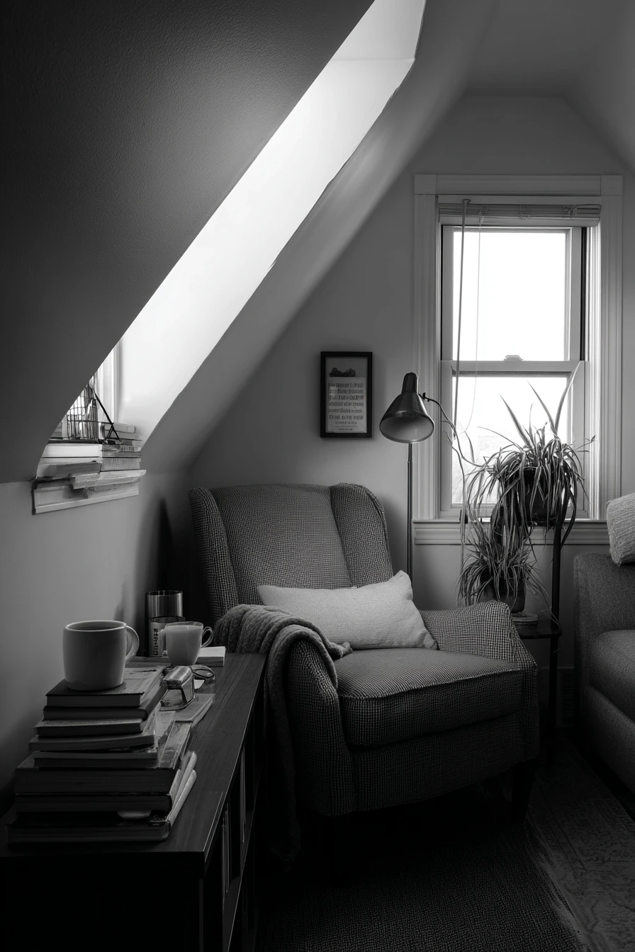2. Small-Space Reading Nook Attic