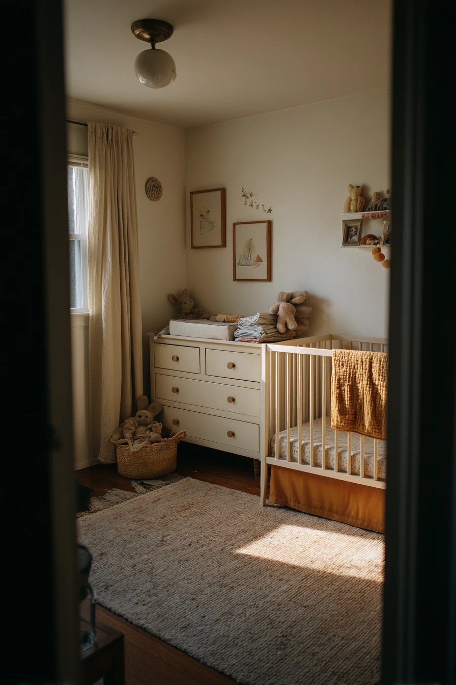 Budget-Friendly Baby Room with Hand-Me-Down Charm