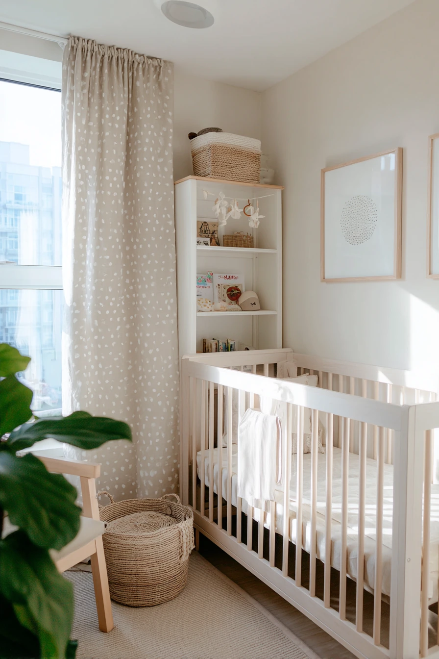Renter-Friendly Baby Bedroom with Peel-and-Stick Personality