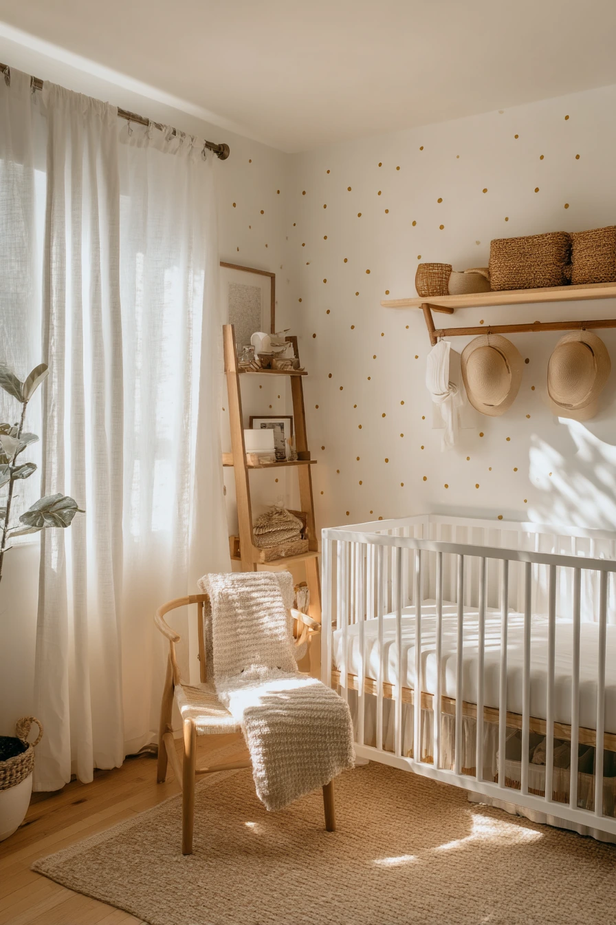 Renter-Friendly Baby Bedroom with Peel-and-Stick Personality