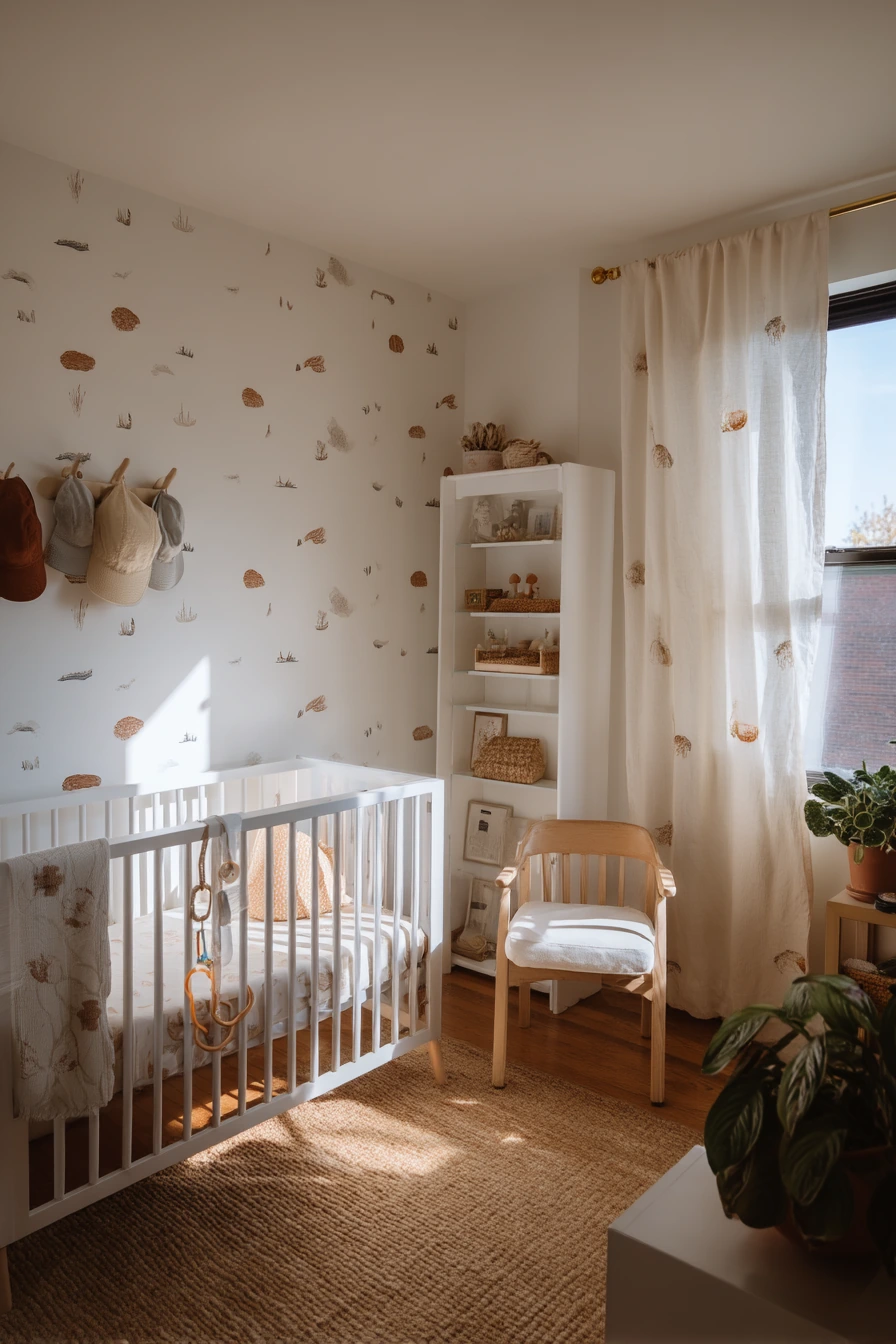 Renter-Friendly Baby Bedroom with Peel-and-Stick Personality