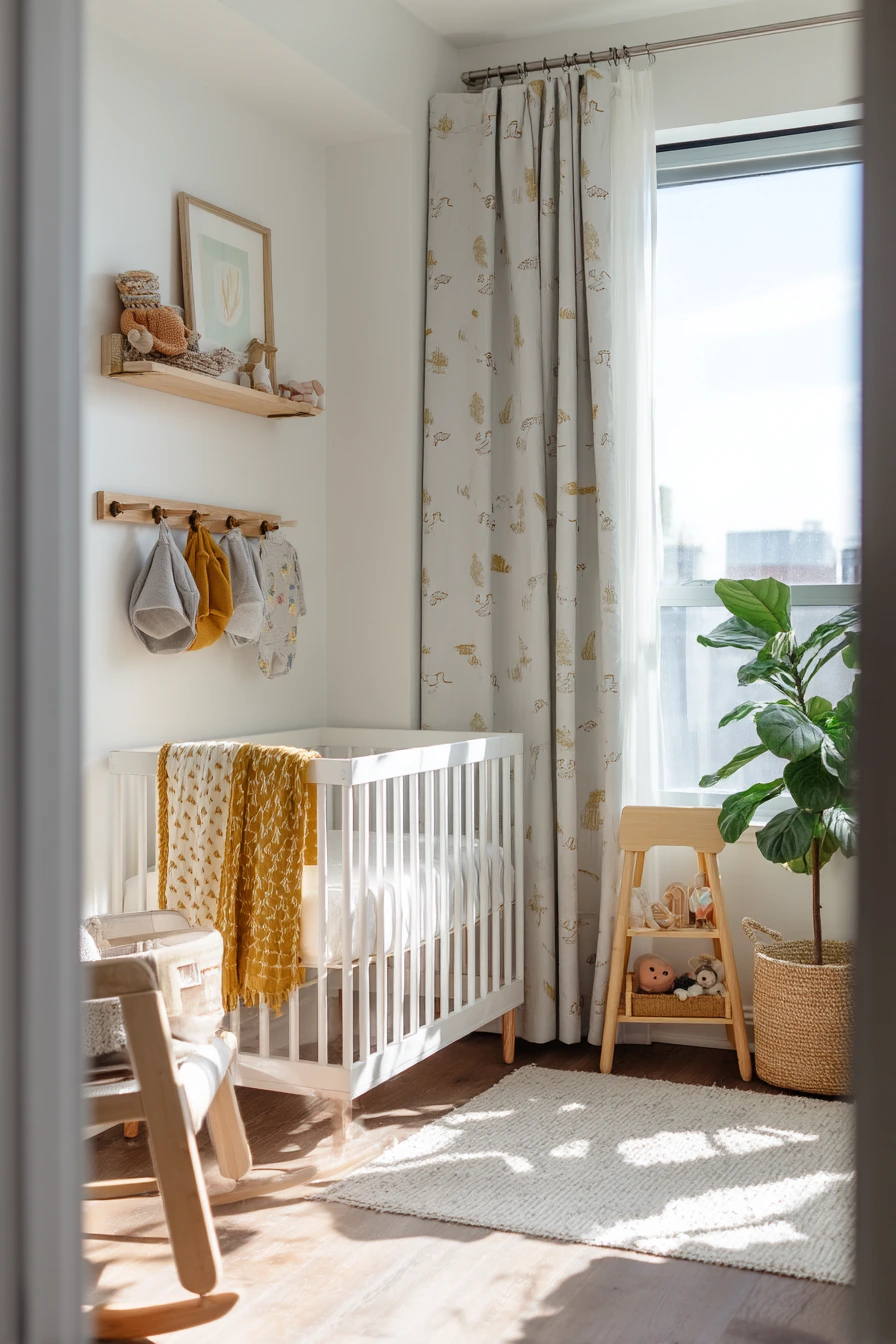 Renter-Friendly Baby Bedroom with Peel-and-Stick Personality