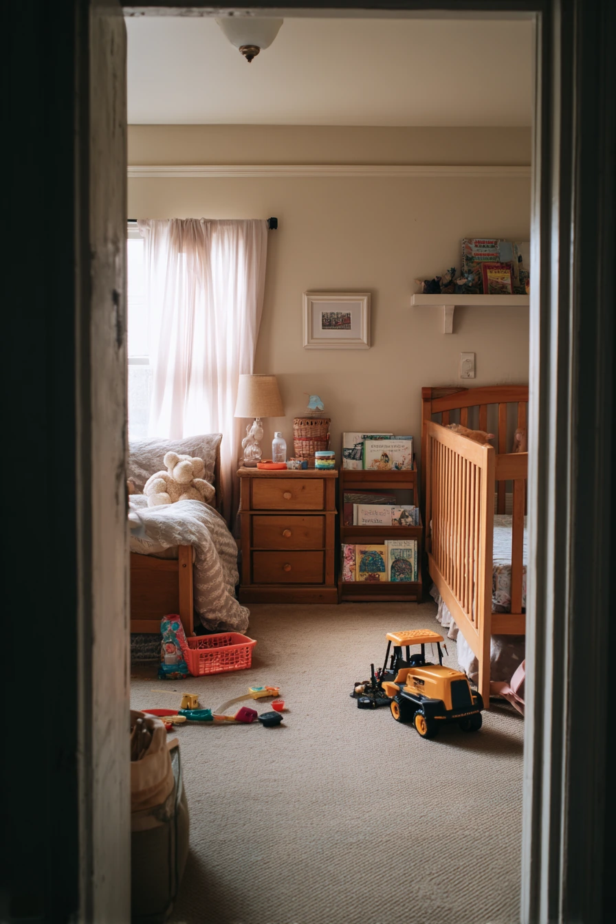 Shared Sibling Room for Baby and Toddler