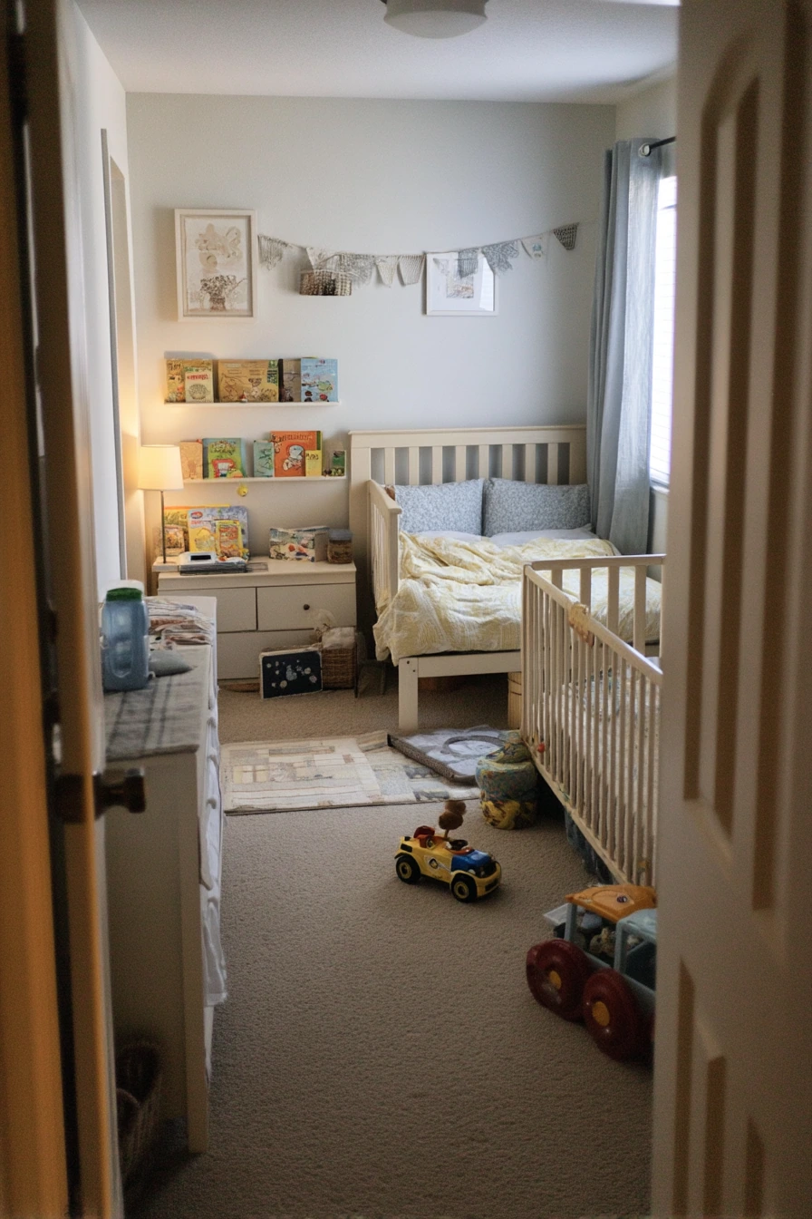 Shared Sibling Room for Baby and Toddler