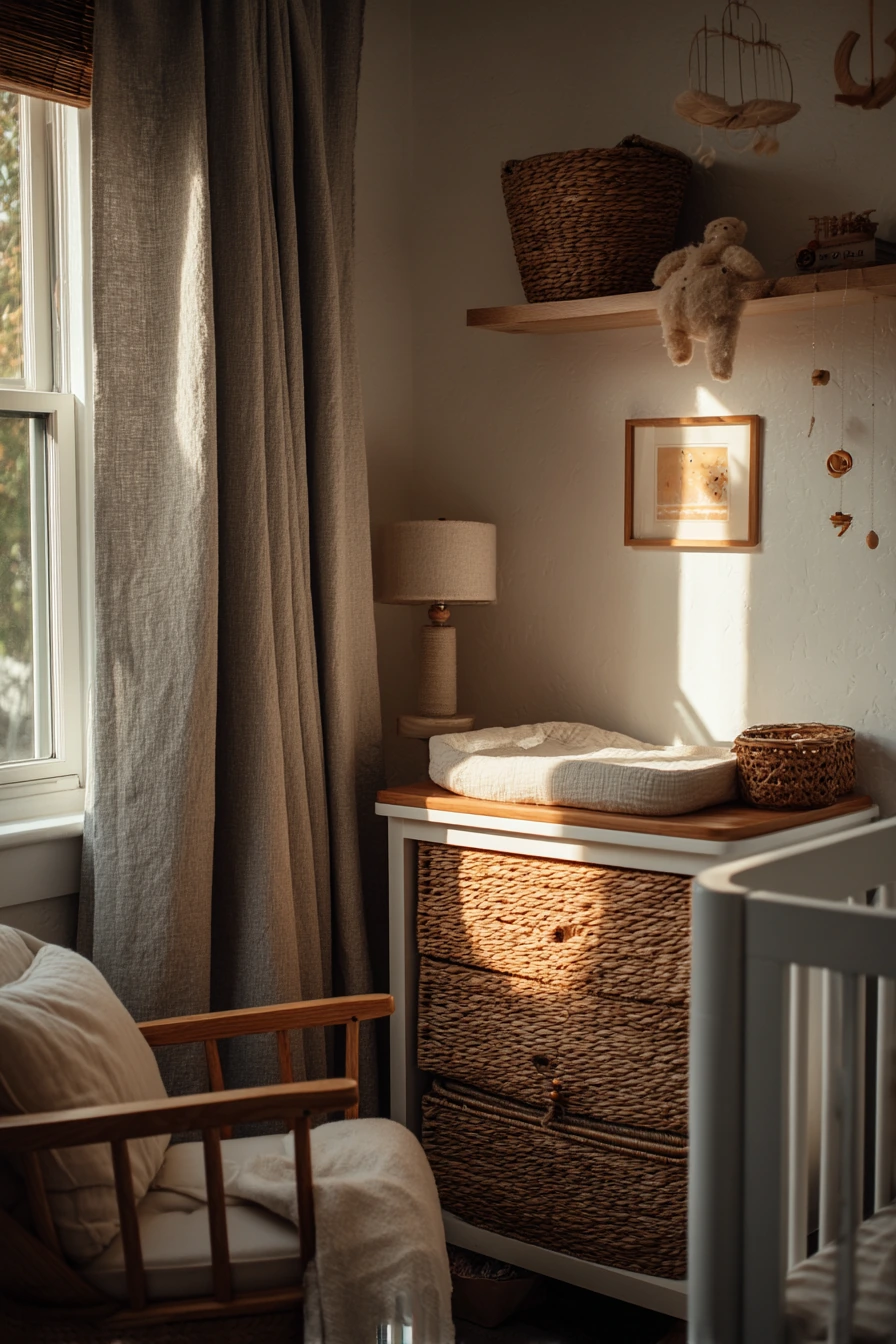 Soft Neutral Nursery for a Newborn