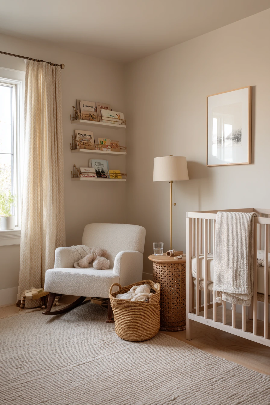 Baby Bedroom Corner for Feeding, Reading, and Rest