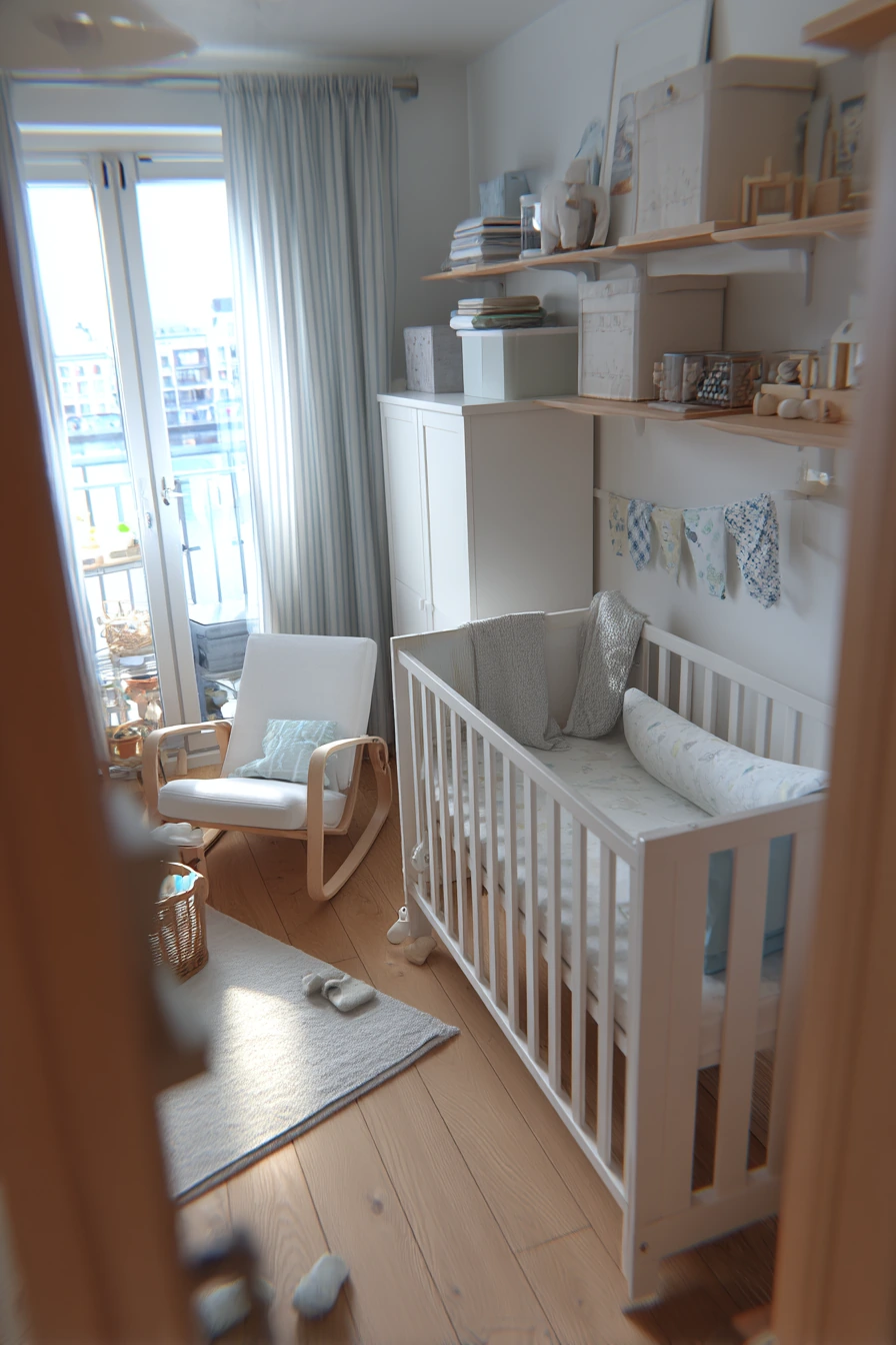Small Space Baby Bedroom in a City Apartment