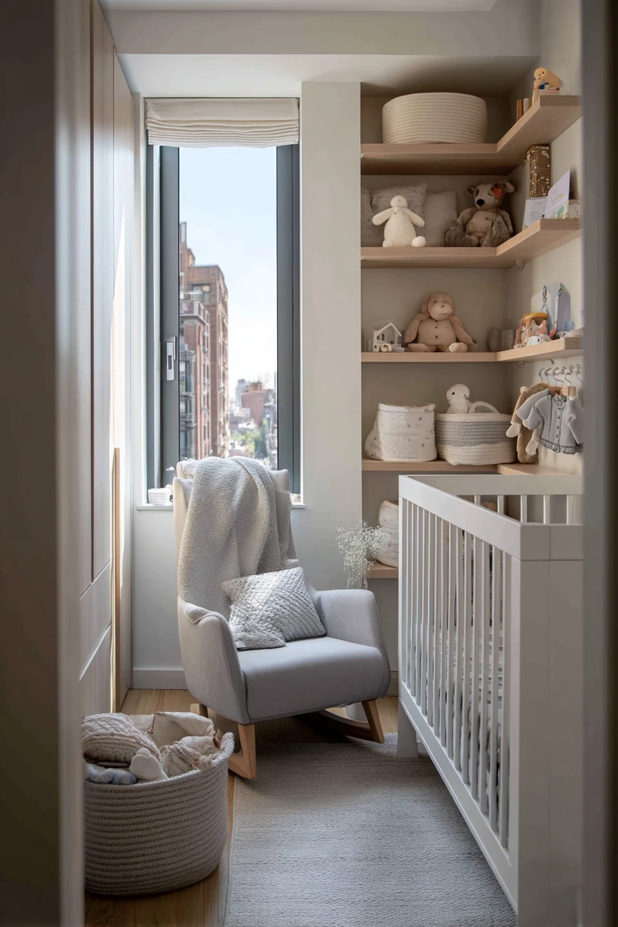 Small Space Baby Bedroom in a City Apartment
