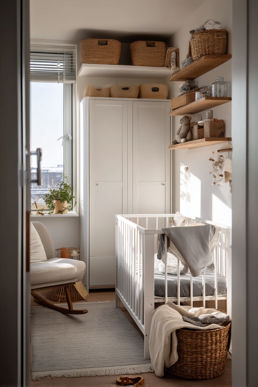 Small Space Baby Bedroom in a City Apartment