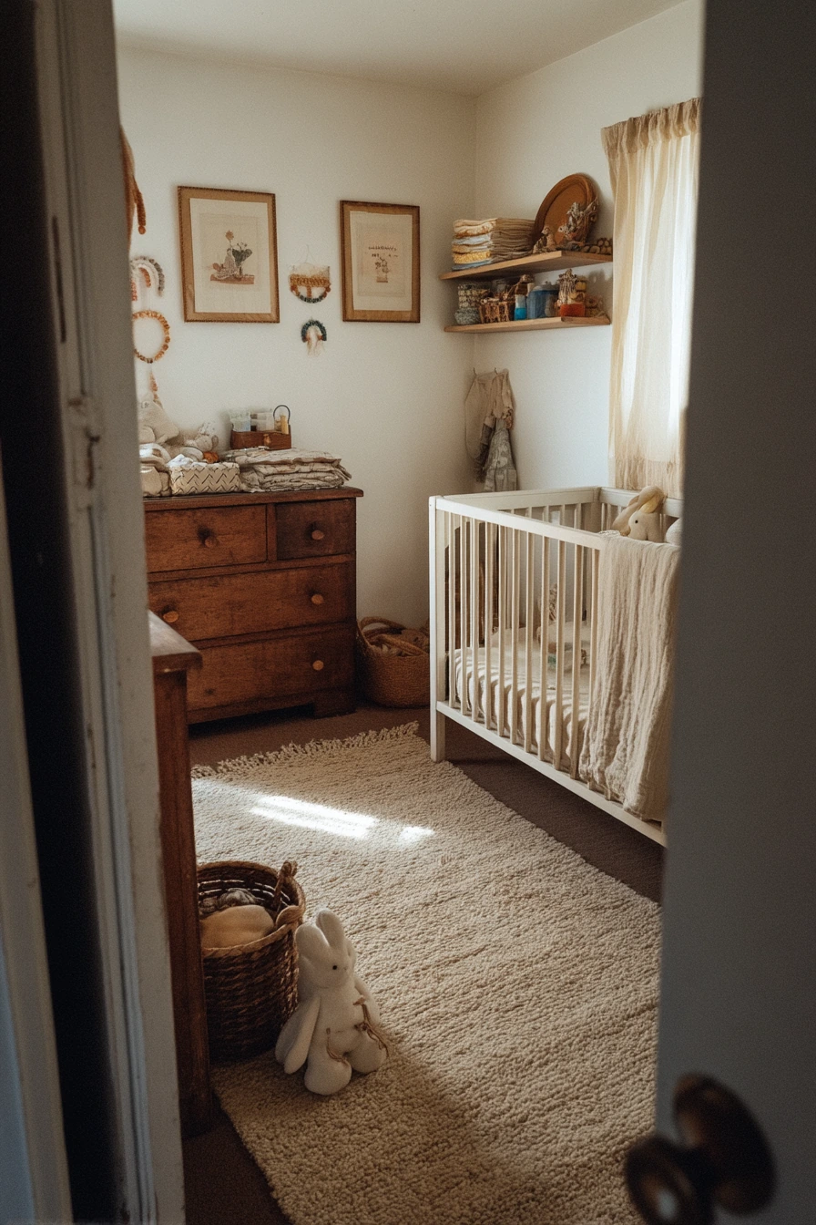 Budget-Friendly Baby Room with Hand-Me-Down Charm