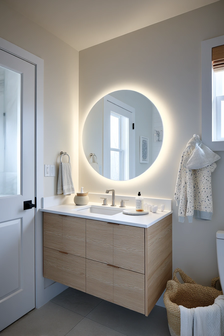 backlit bathroom mirror ideas