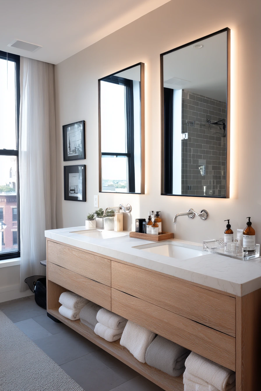 Double Vanity for Busy Mornings