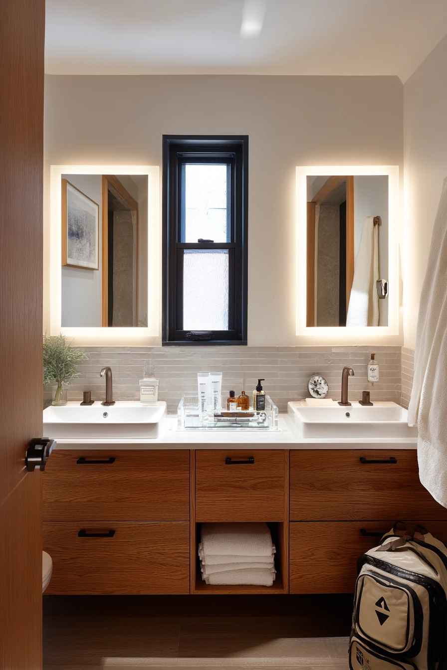 Double Vanity for Busy Mornings