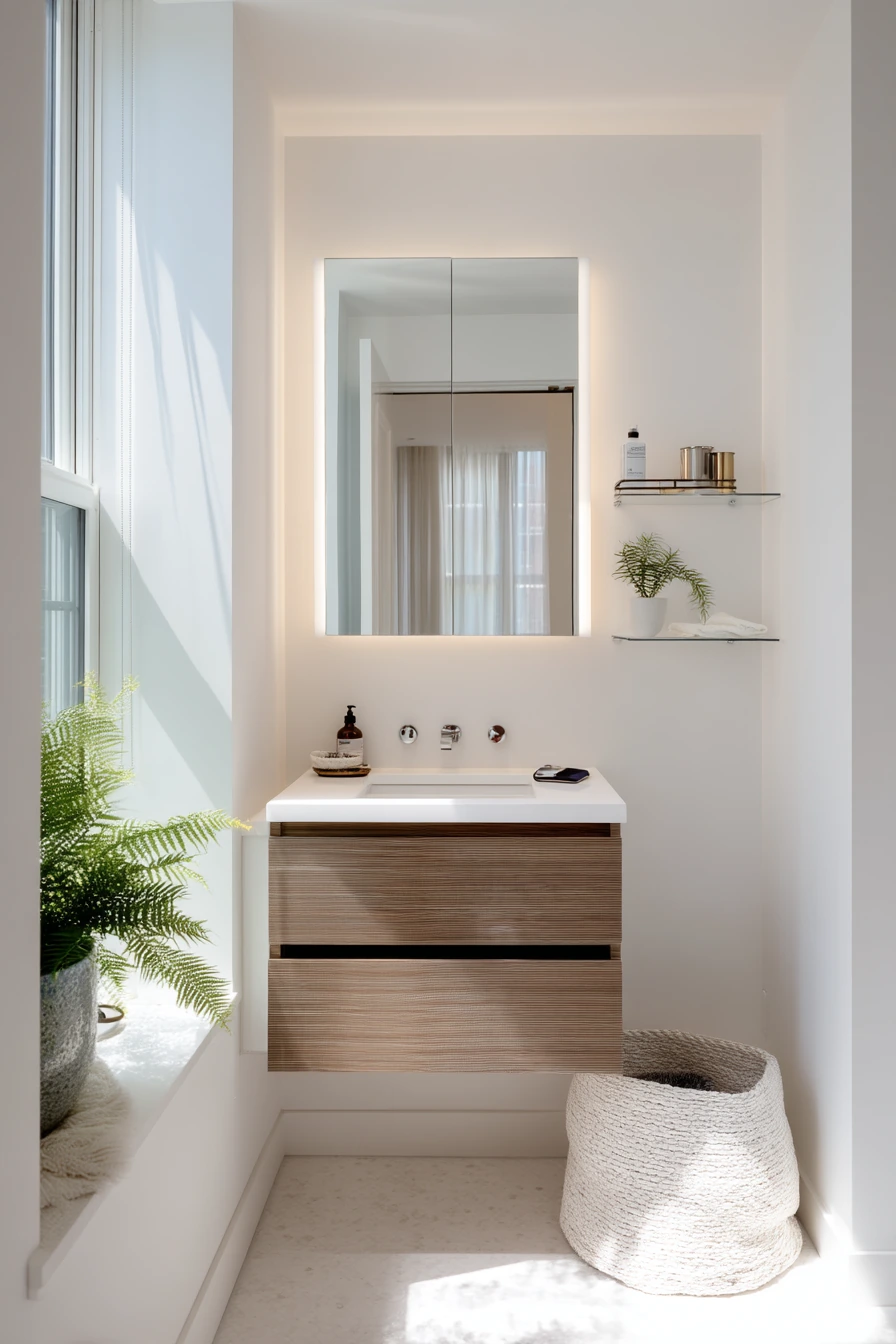 Compact Condo Bath with Smart Storage