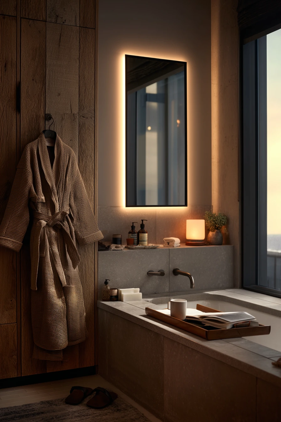 Evening Wind-Down in a Real Primary Bath