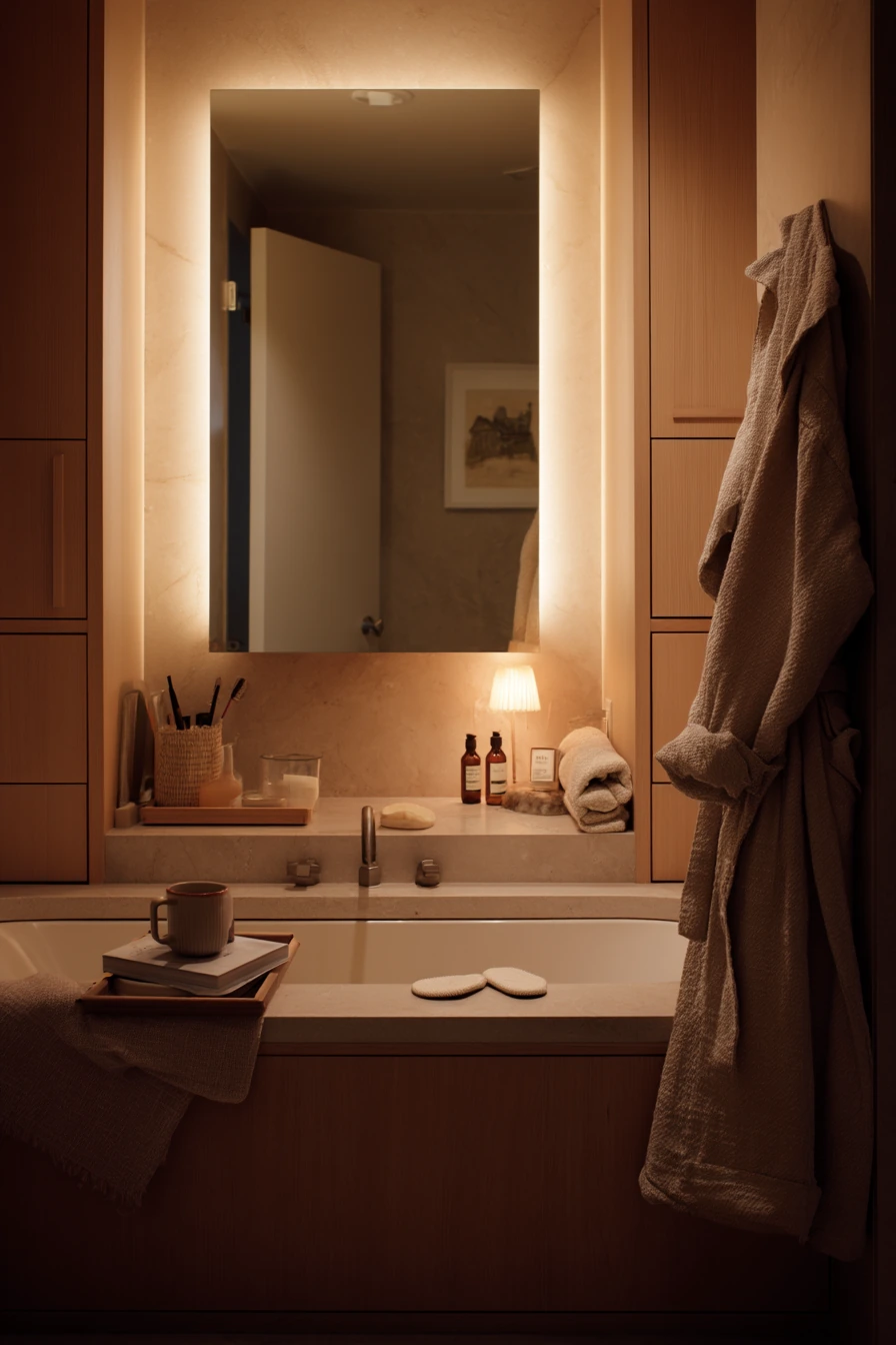 Evening Wind-Down in a Real Primary Bath