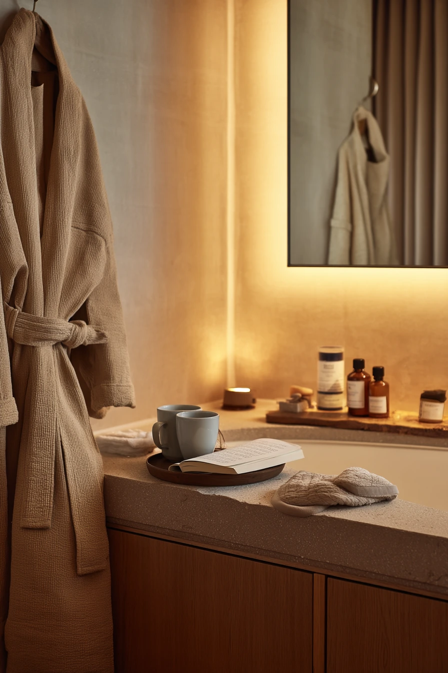 Evening Wind-Down in a Real Primary Bath